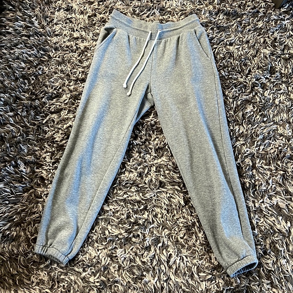 Hugh wasted tie up Grey sweatpants from target, size medium